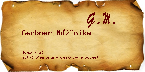 Gerbner Mónika névjegykártya